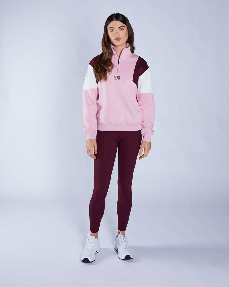 Lucy Half zip Multi Pink