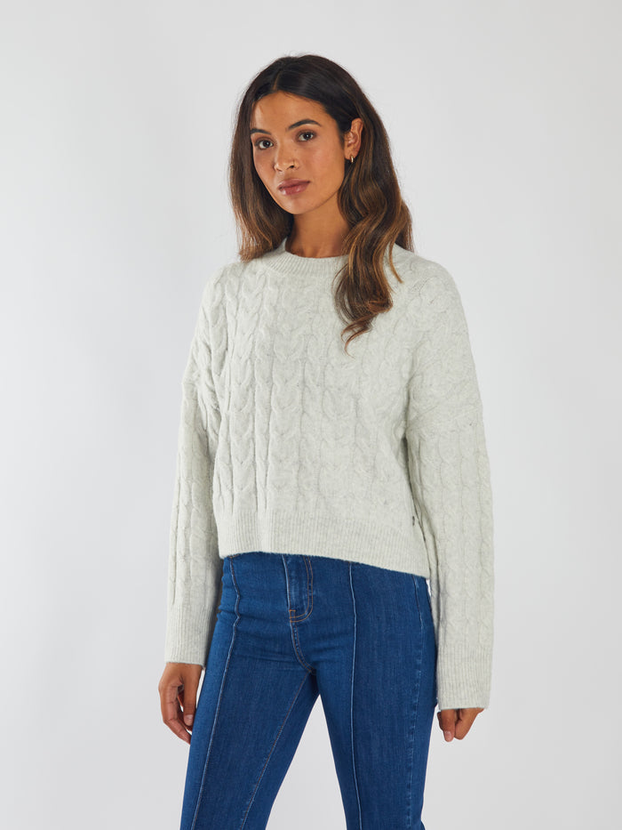 Madeline Knit Powder Grey