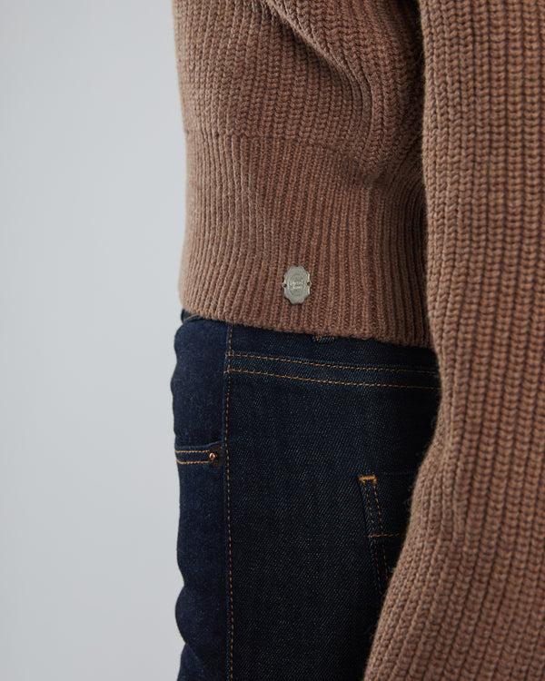 Marcelle Knit Mink Brown Melange