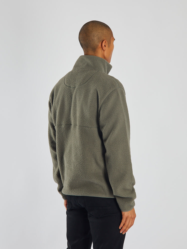 Marc Fleece Half Zip Sage Grey