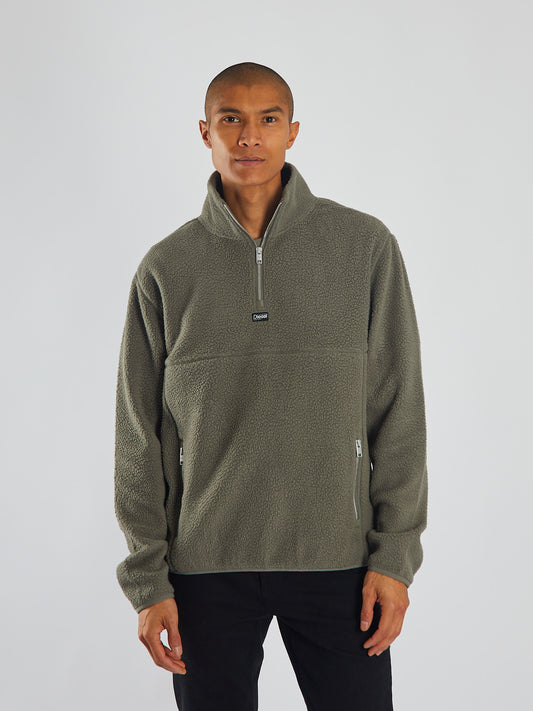 Marc Fleece Half Zip Sage Grey