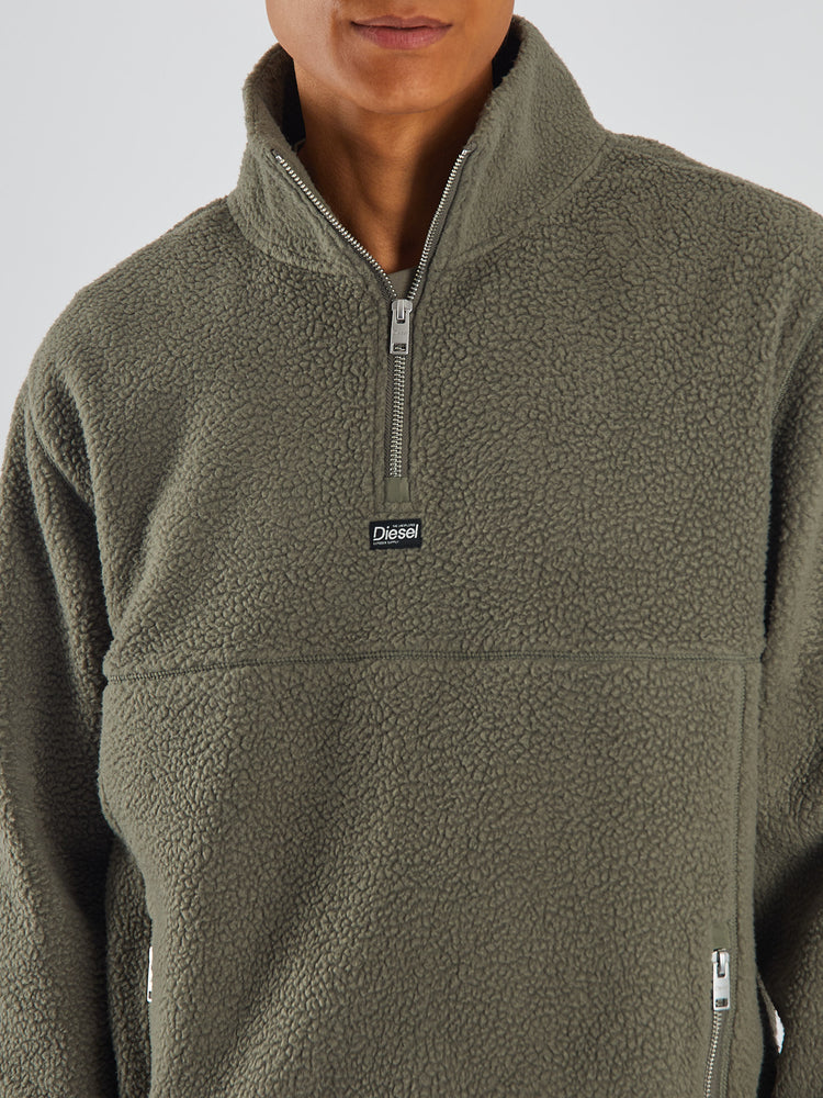 Marc Fleece Half Zip Sage Grey