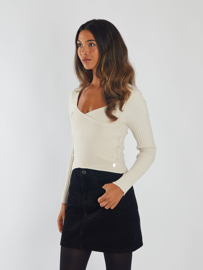 Mariska Top Stone White