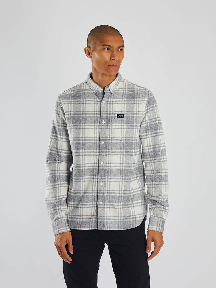 Maverick Shirt Marl Grey/White Check