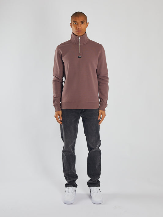 Max Half Zip Faded Plum