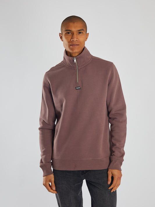 Max Half Zip Faded Plum