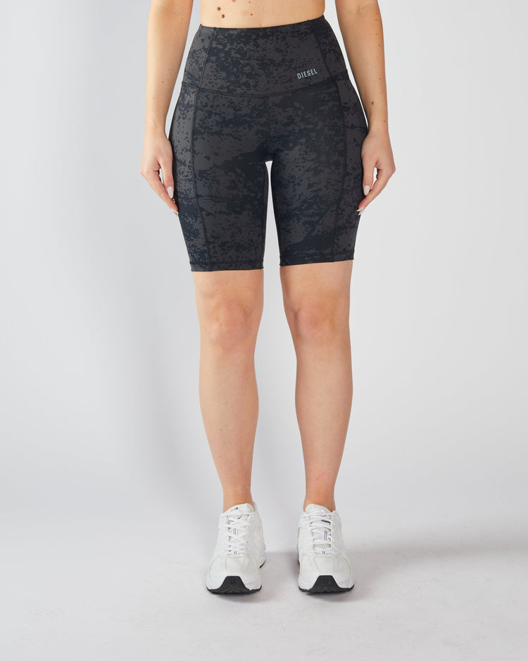Maya Bicycle Short Black Acid Wash