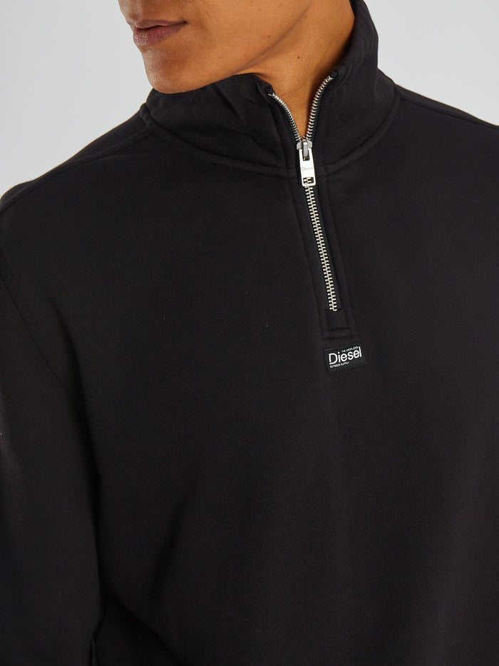 Max Half Zip Matte Black