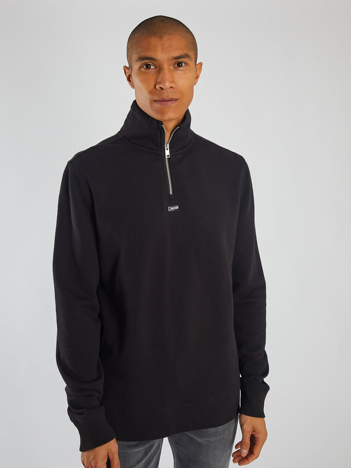 Max Half Zip Matte Black