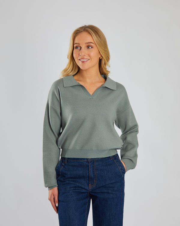 Milou Knit Sage Leaf