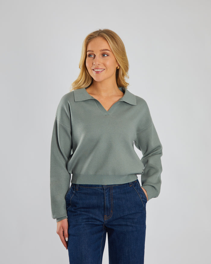 Milou Knit Sage Leaf