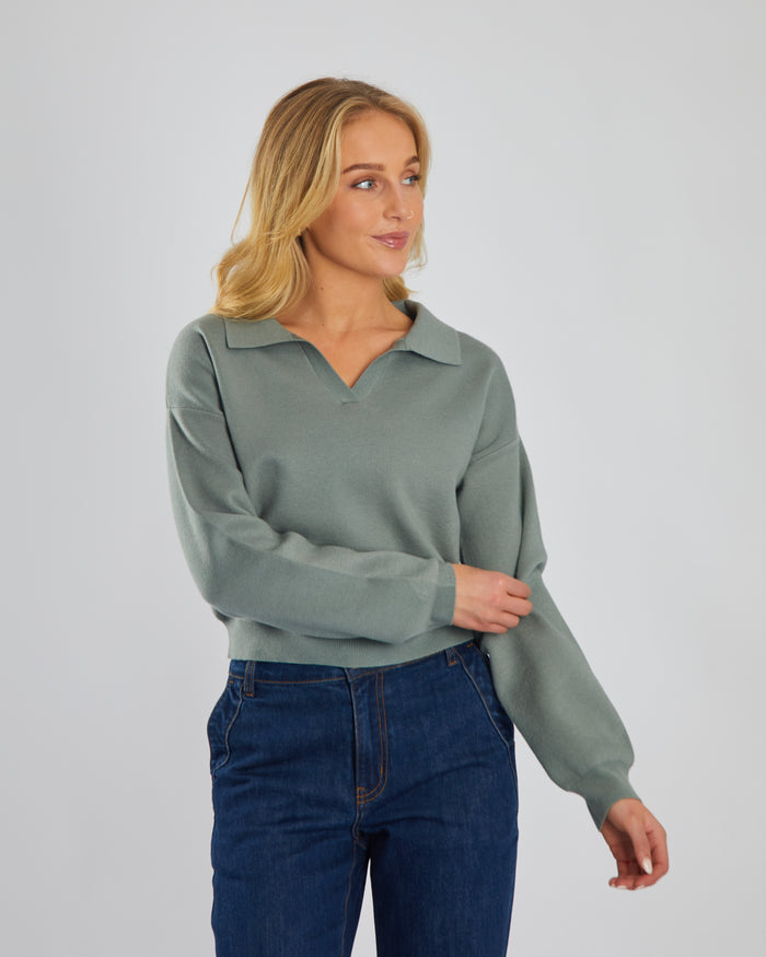Milou Knit Sage Leaf