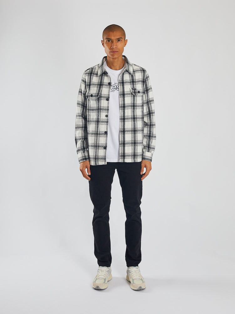 Monty Overshirt Blk/Milk White Check