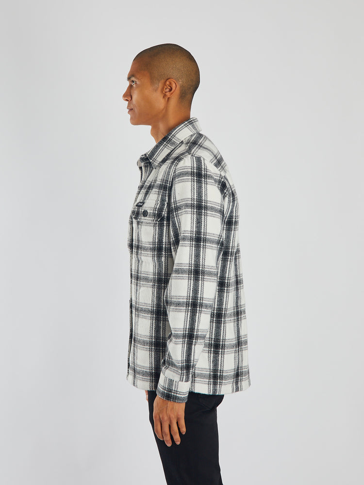 Monty Overshirt Blk/Milk White Check