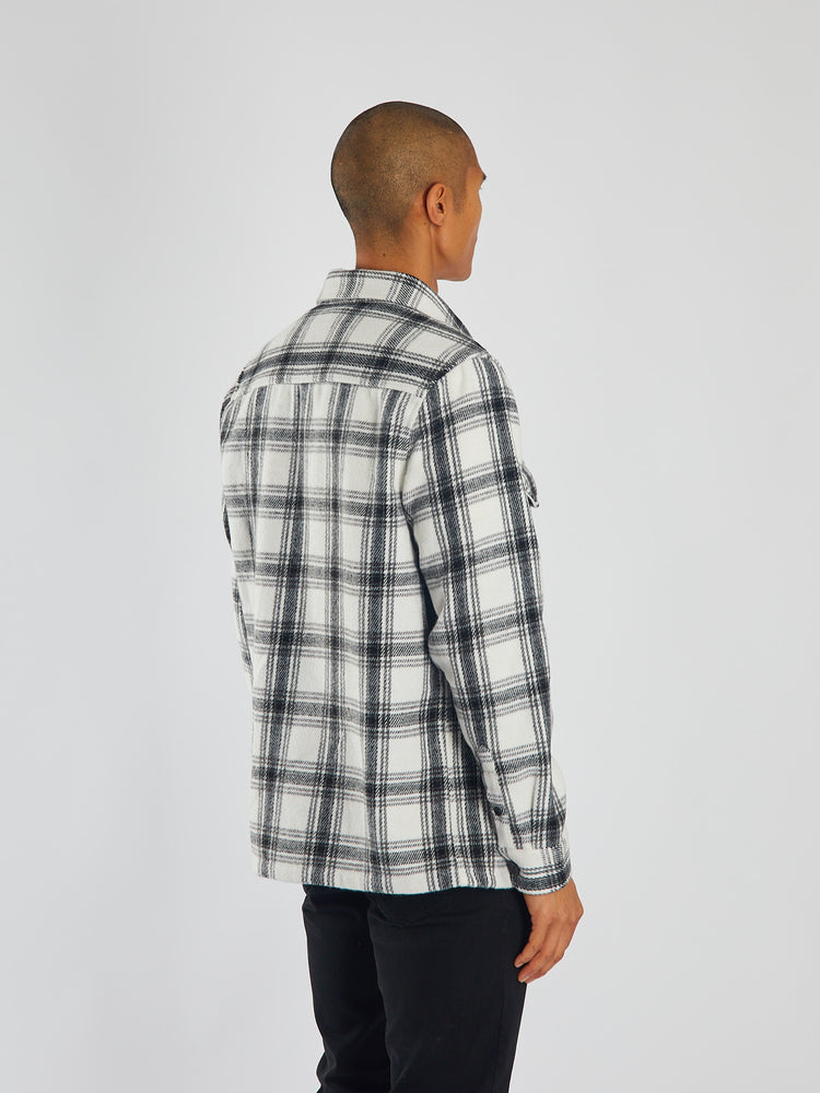 Monty Overshirt Blk/Milk White Check