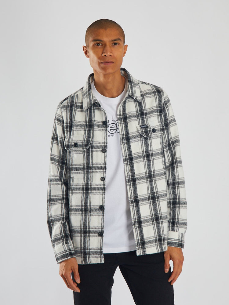 Monty Overshirt Blk/Milk White Check