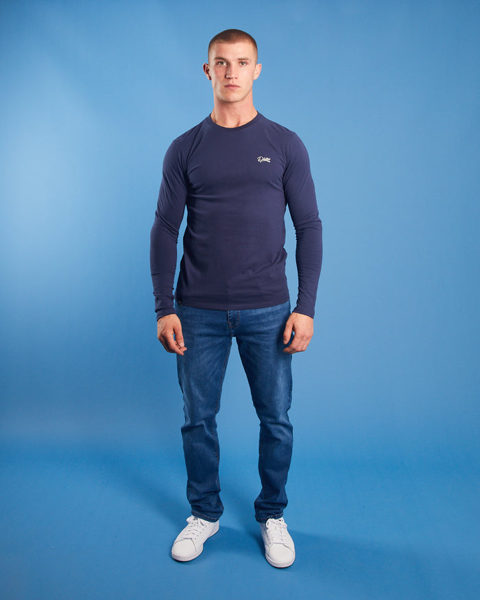 Basic Nilo L/S Tee Navy Iris