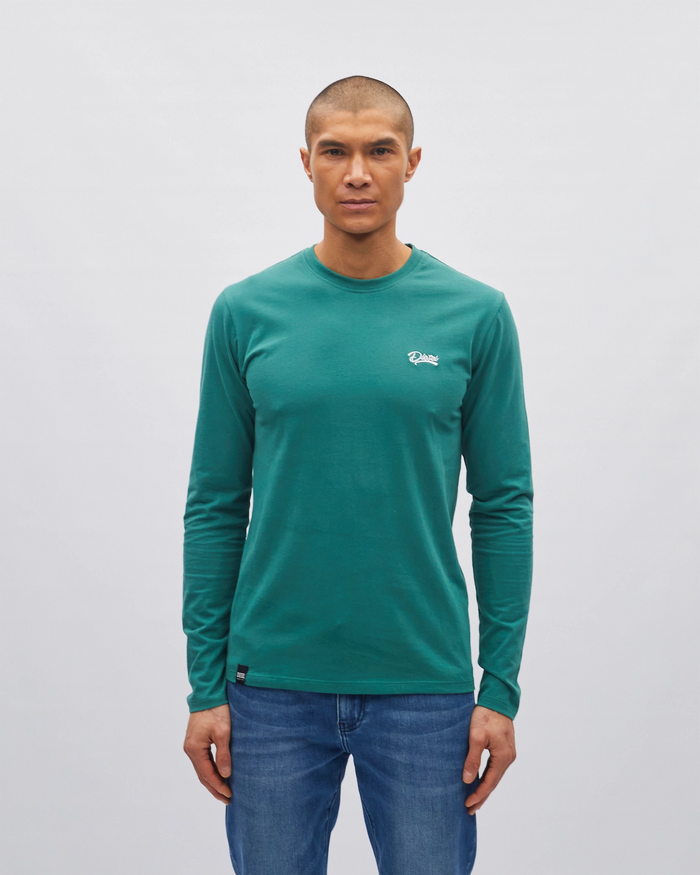 Basic Nilo Ls Tee Woodland Green