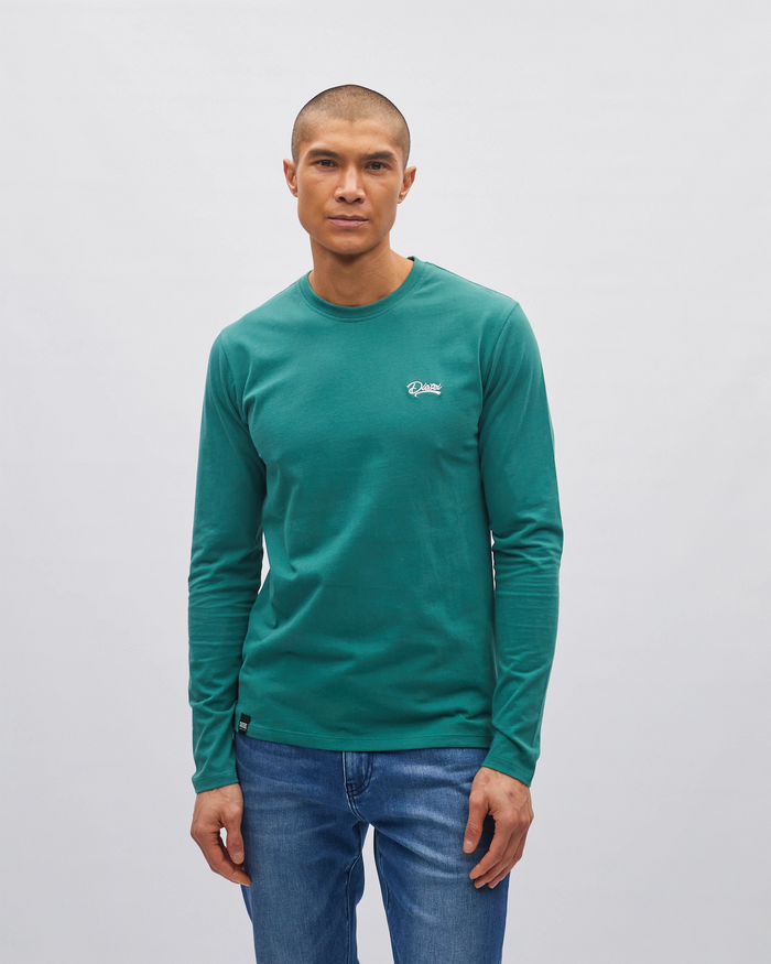 Basic Nilo Ls Tee Woodland Green