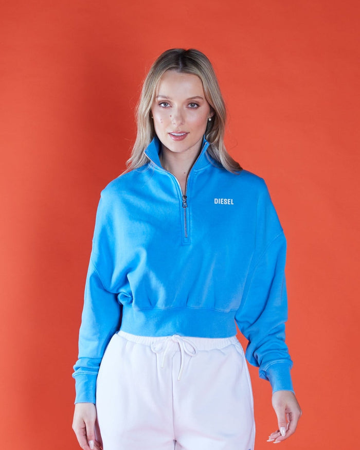 Orabel Half Zip Halcyan Blue