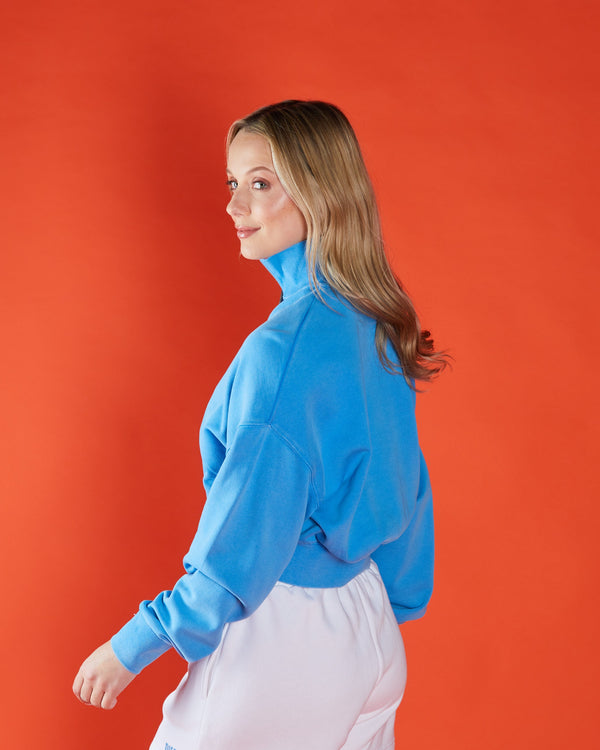 Orabel Half Zip Halcyan Blue