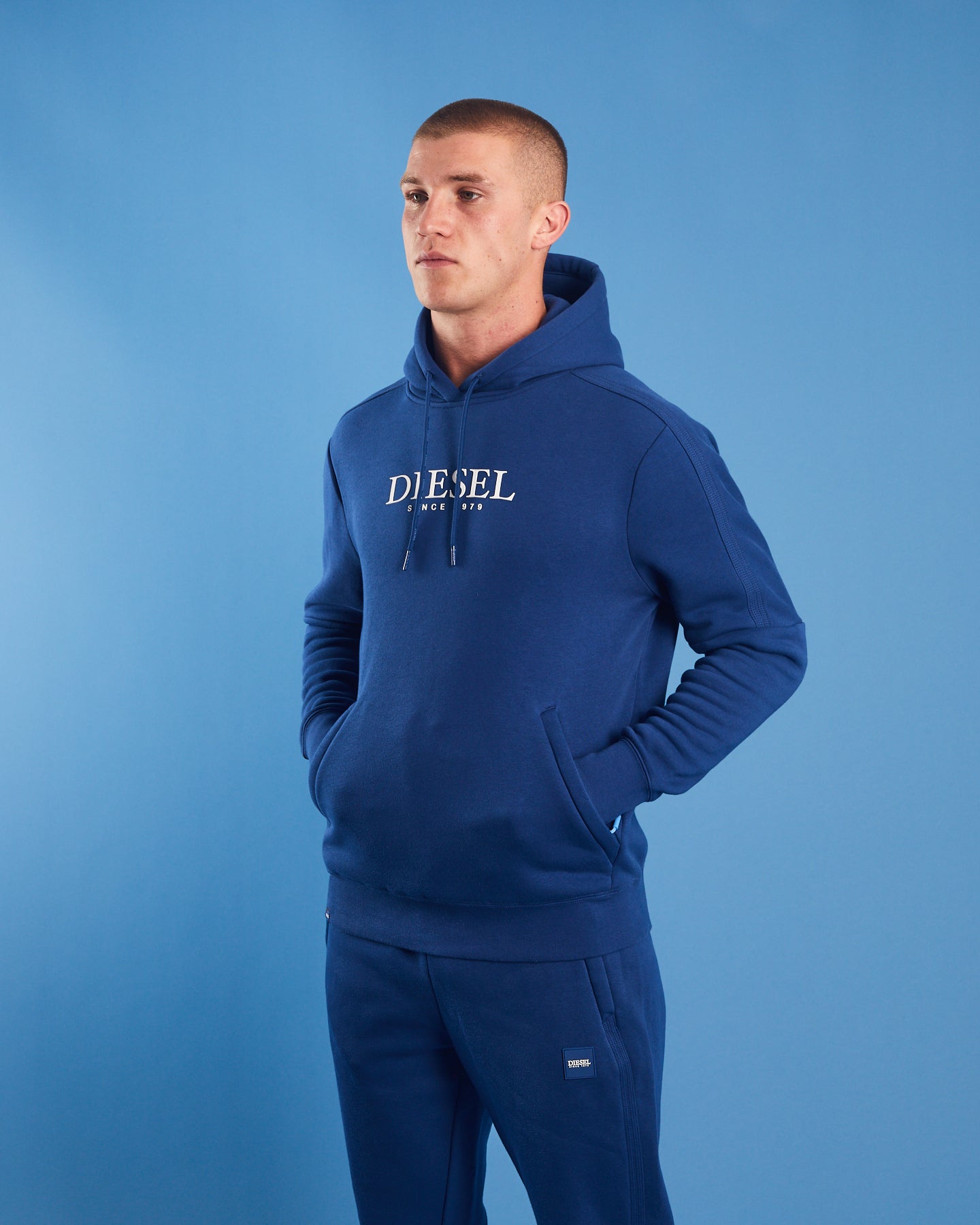 Blue hotsell flame hoodie