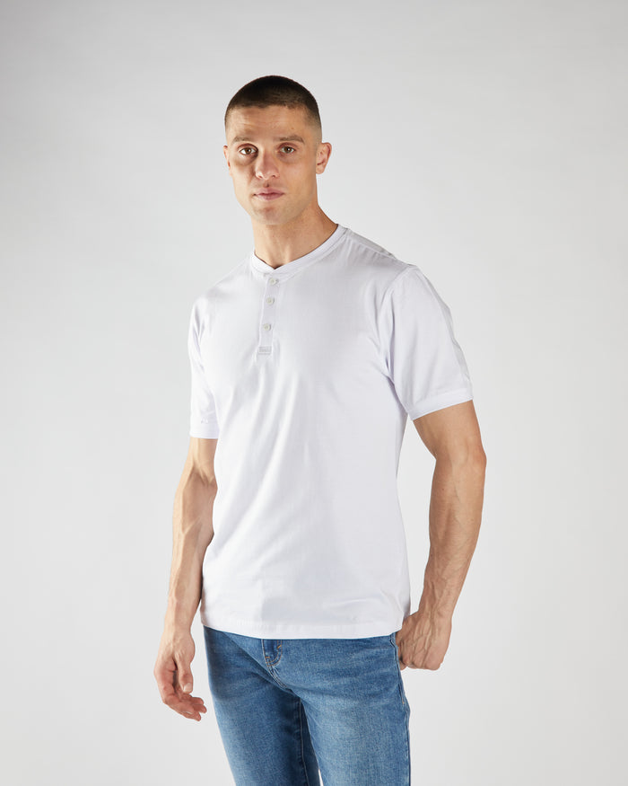 Pacey Henley Optic White