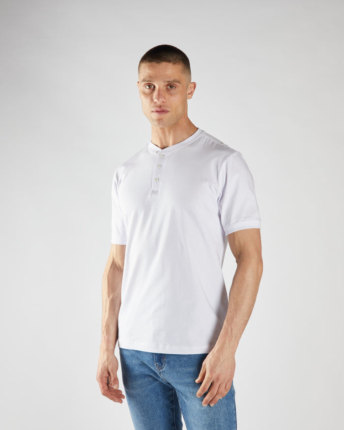 Pacey Henley Optic White