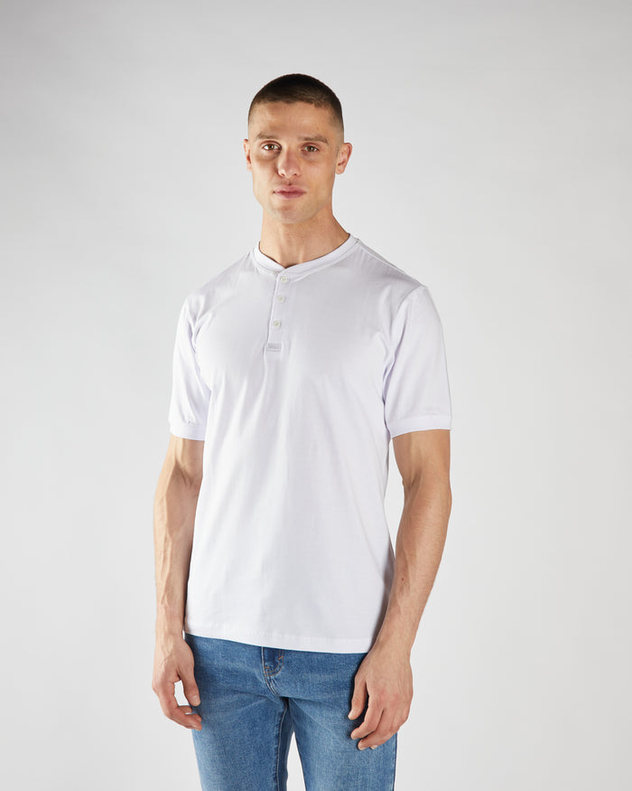 Pacey Henley Optic White