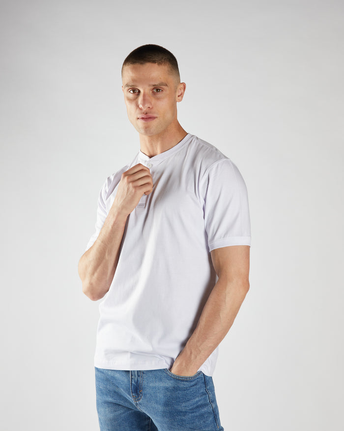 Pacey Henley Optic White