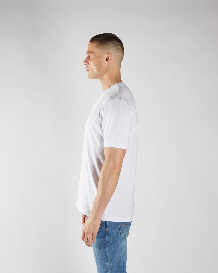 Pacey Henley Optic White