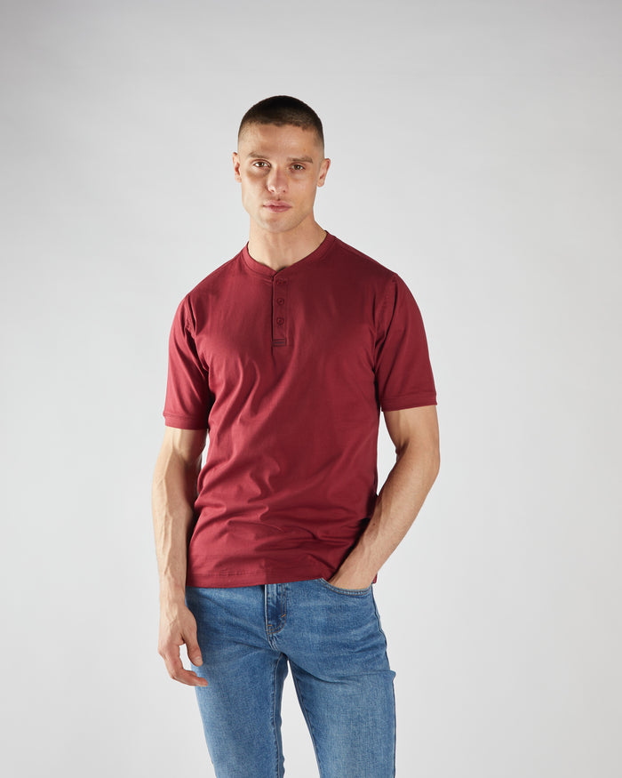 Pacey Henley Tibetan Red