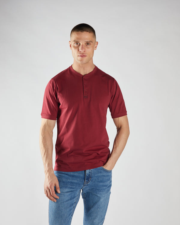 Pacey Henley Tibetan Red