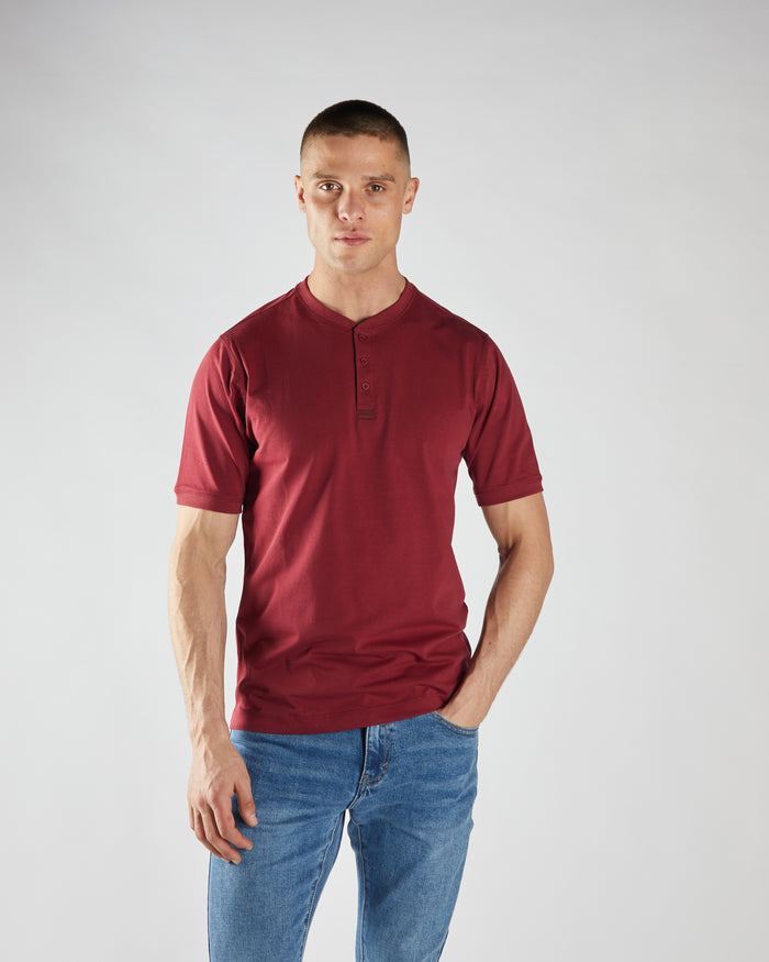 Pacey Henley Tibetan Red