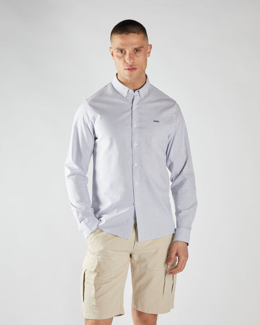 Pax Stripe Shirt Court Blue