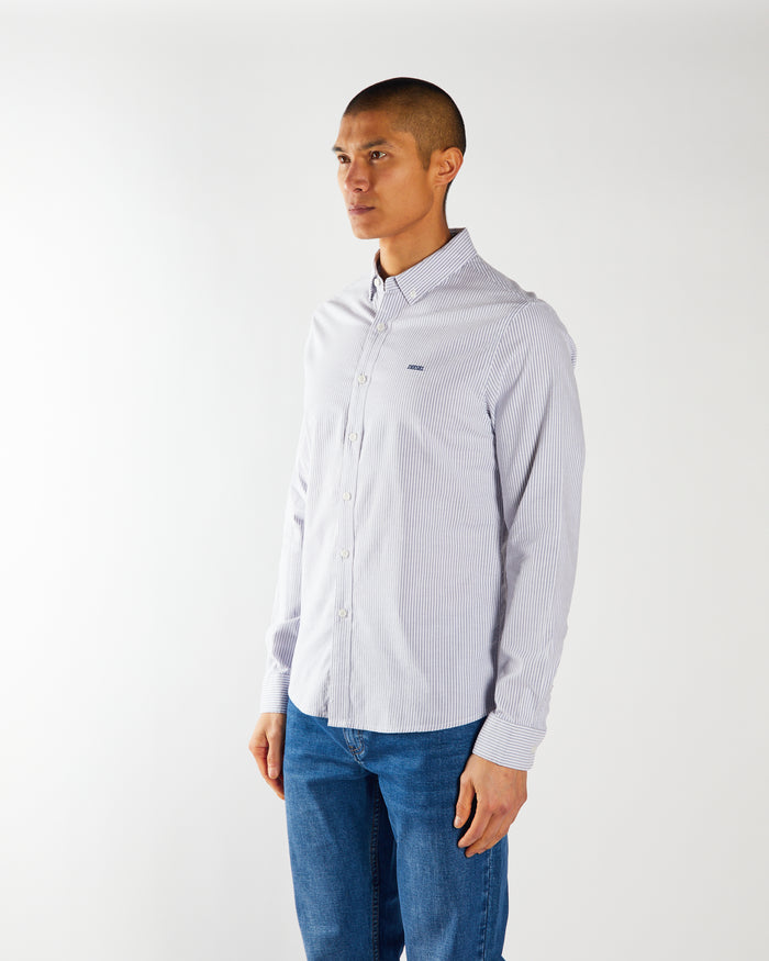 Pax Stripe Shirt Court Blue