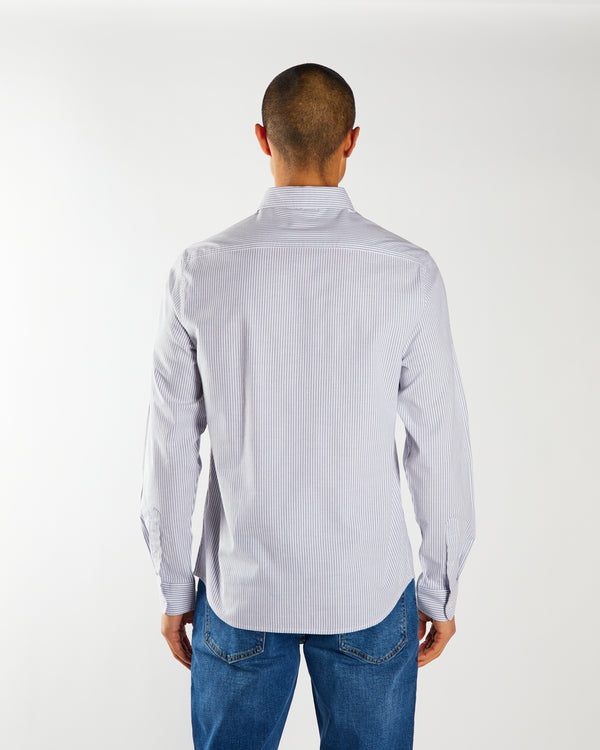 Pax Stripe Shirt Court Blue