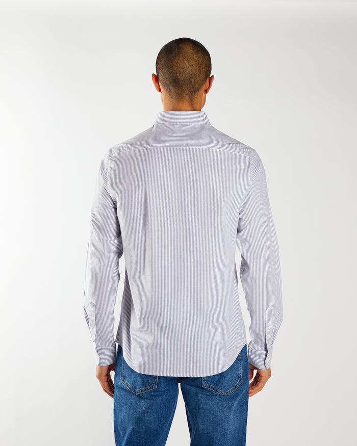 Pax Stripe Shirt Court Blue