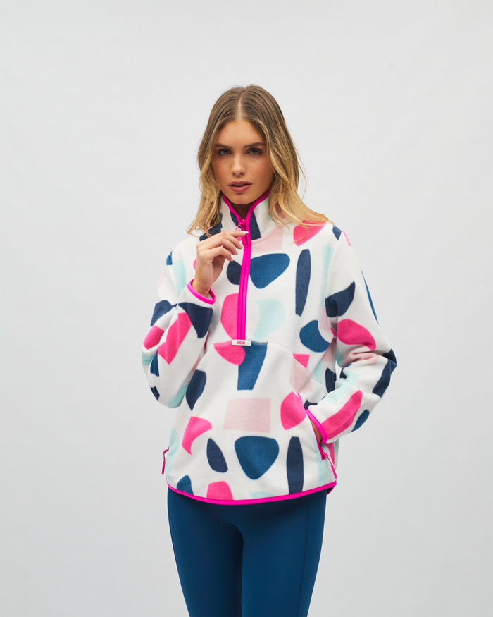 Poppy Half Zip Multi Colour