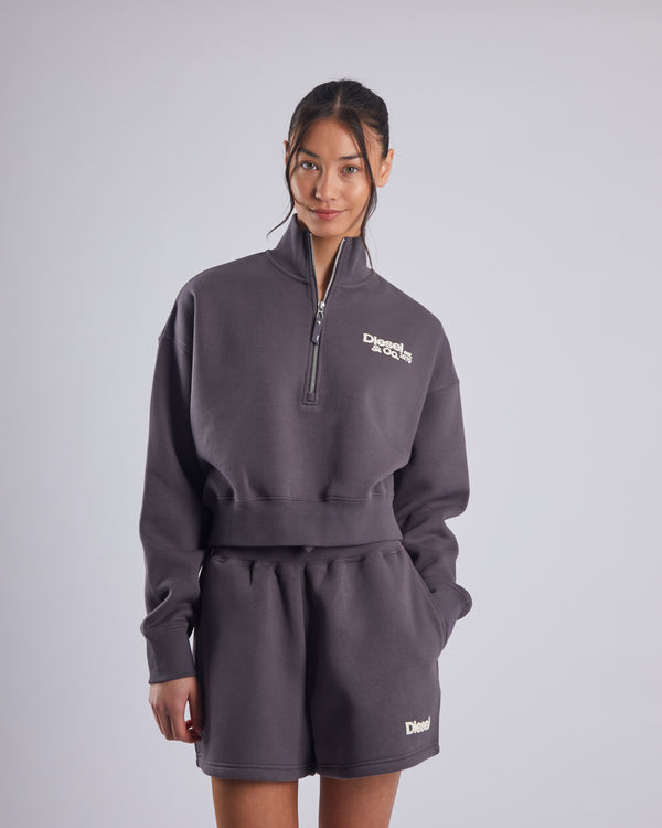 Raffaella Half Zip Dark Clay
