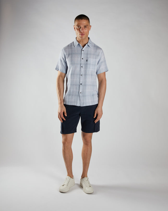 Raff SS Shirt Blue Check