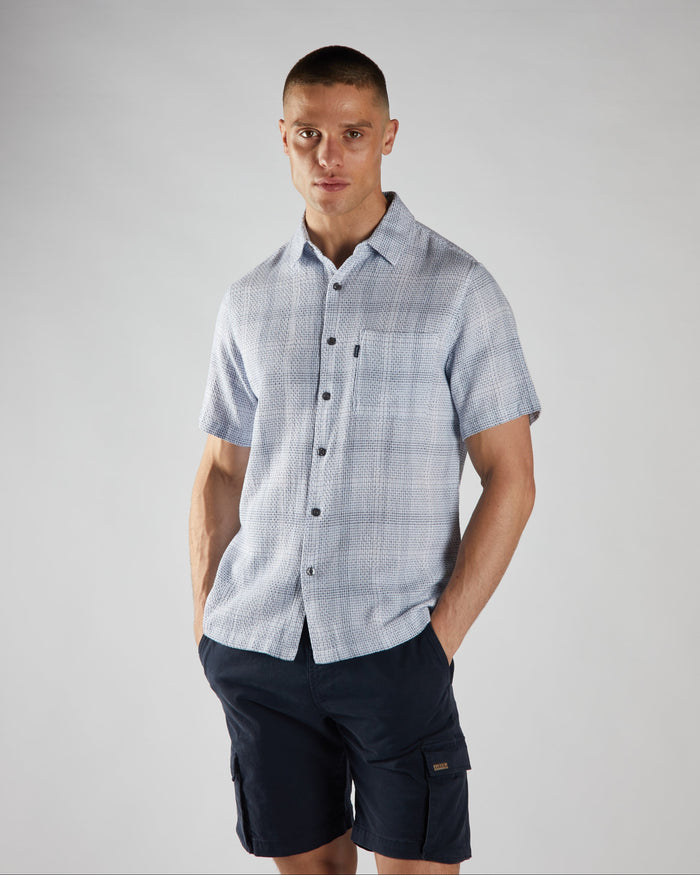 Raff SS Shirt Blue Check