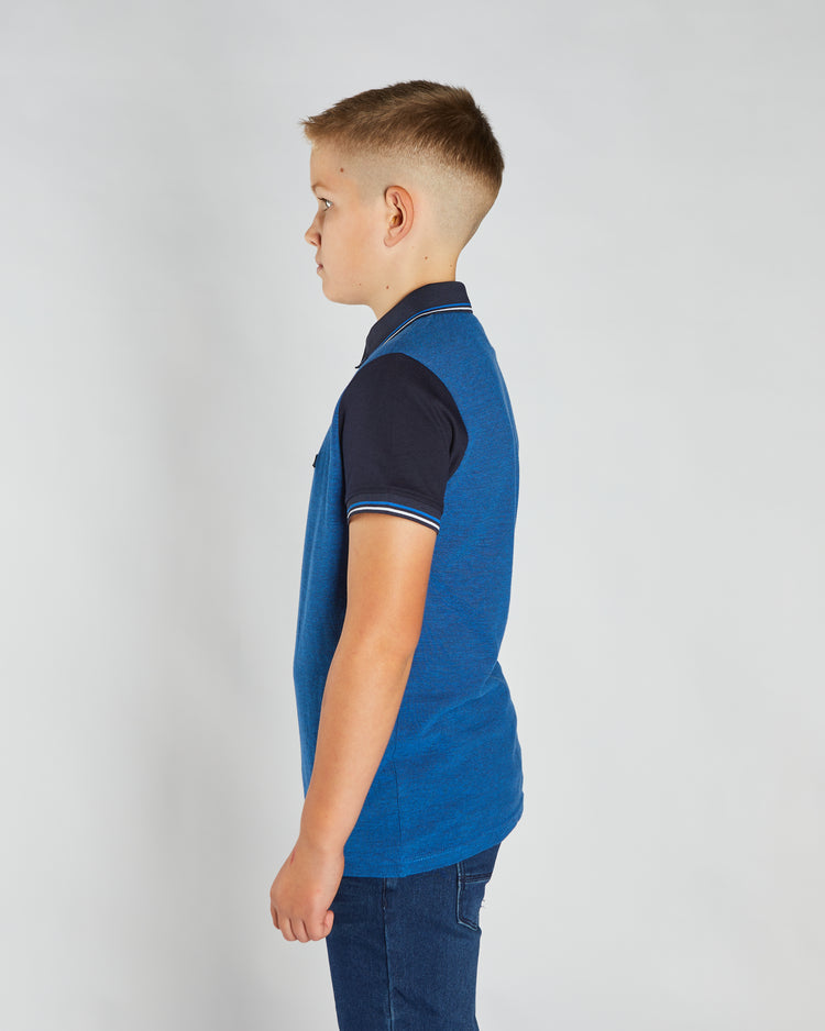 Robinson Birdseye Polo Navy/Blue