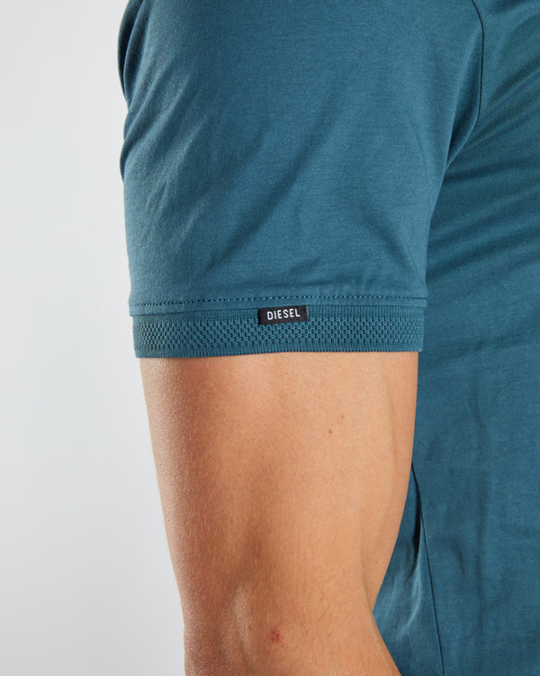 Rian Zip Polo Blue Pier