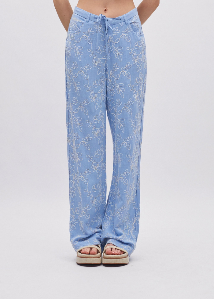 Samantha Trousers Blue Daisy