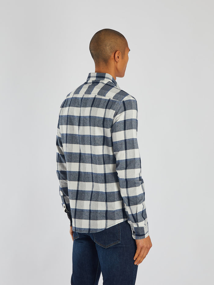 Sawyer LS Shirt Navy Check