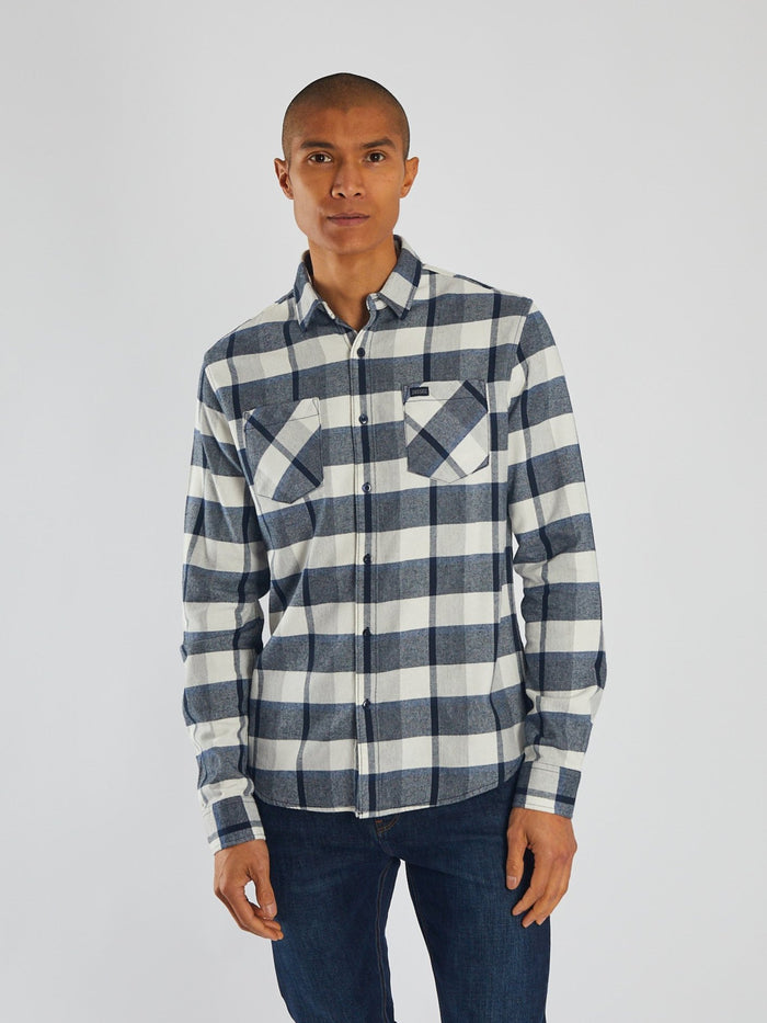 Sawyer LS Shirt Navy Check