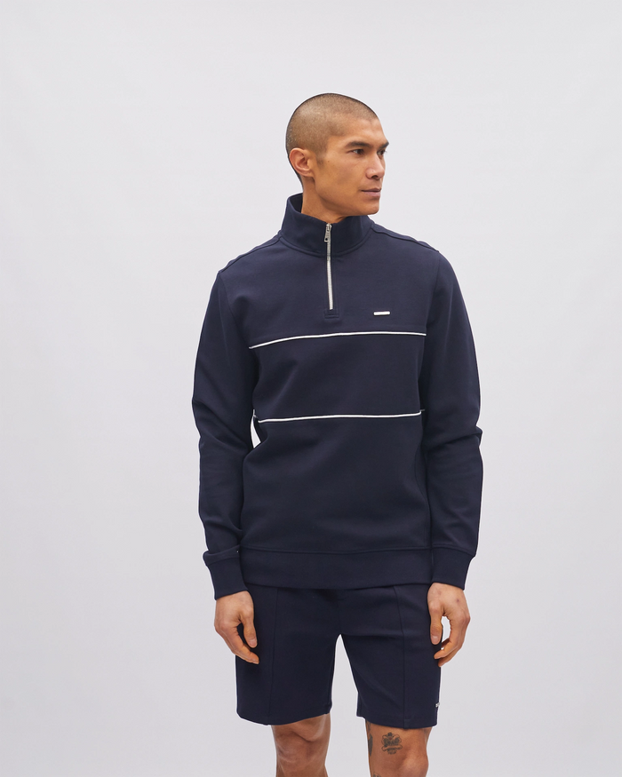 Simon Half Zip Midnight Blue