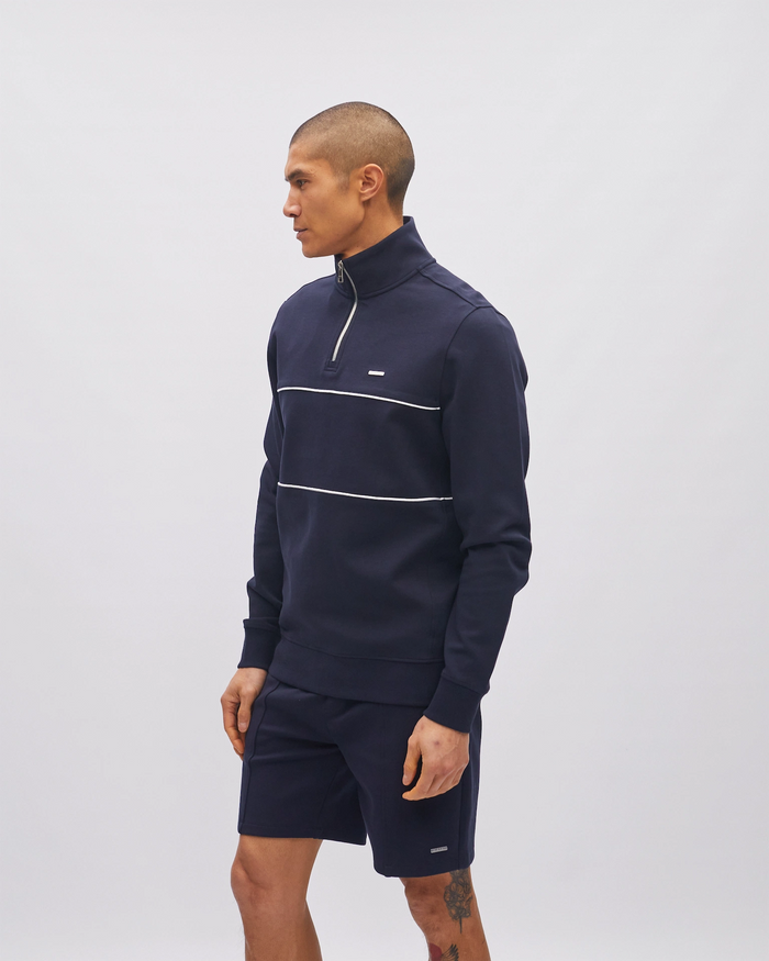 Simon Half Zip Midnight Blue