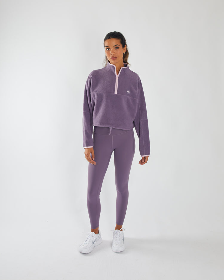 Stella Fleece Half Zip Lavender Dust